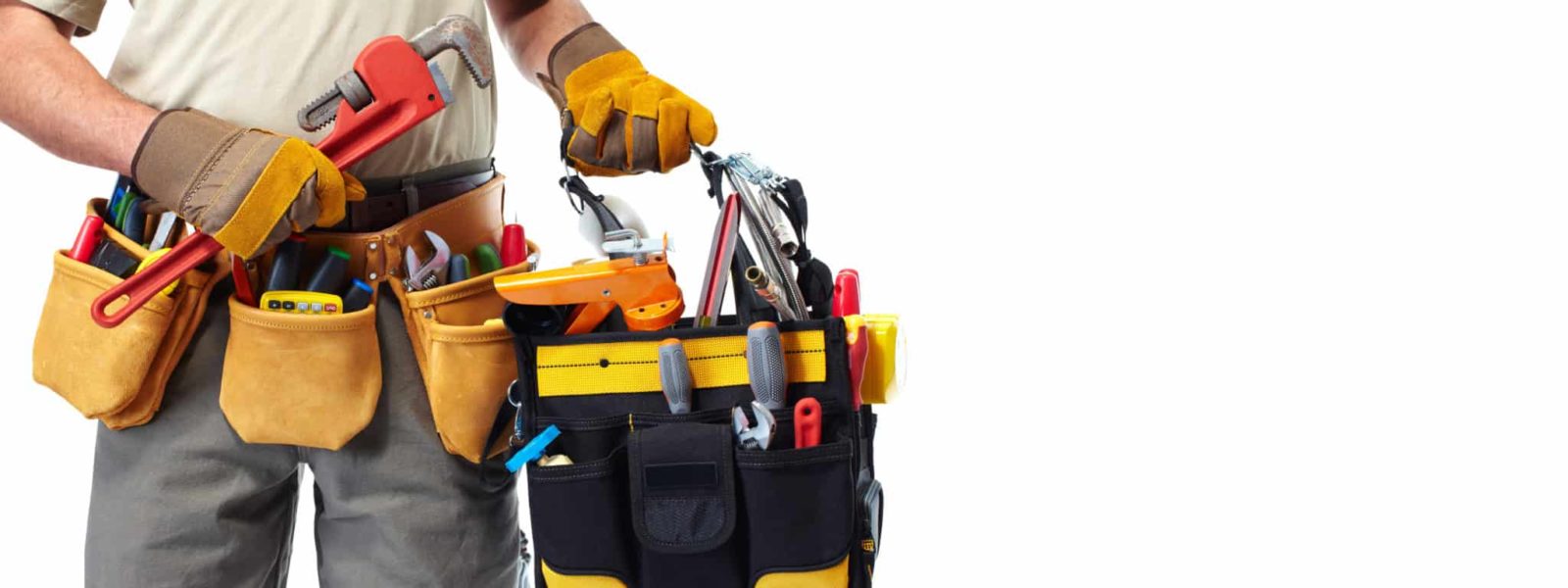handyman holding a bag of tools